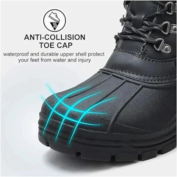 Men\'s Waterproof Winter Snow Boots Thinsulate SIZE 7-13 main image 4
